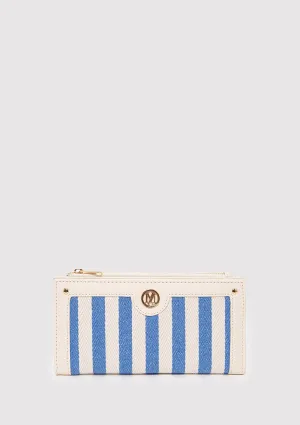 Blue Striped Wallet