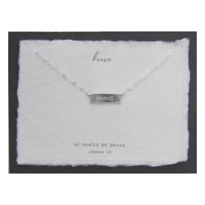 Brave Necklace Sterling Silver