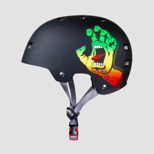 Bullet x Santa Cruz Screaming Hand Skate/Bmx Helmet Rasta