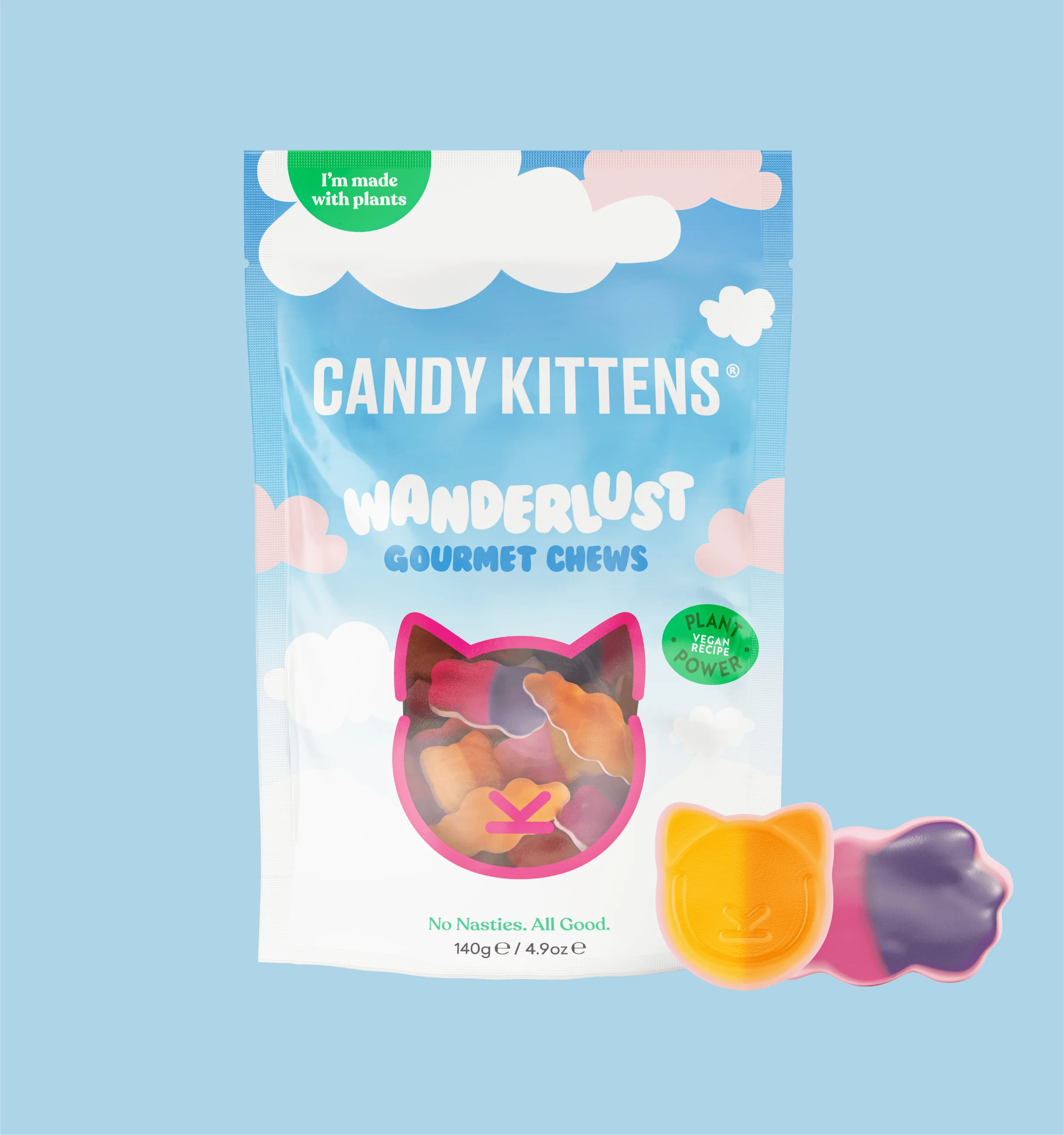 Candy Kittens Vegan Sweets 10x140g