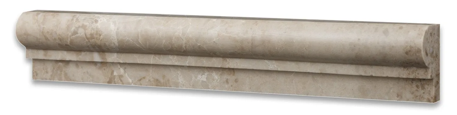 Cappuccino Marble 2 X 12 HONED OG-1 Chair Rail Trim - Box of 5 Pcs.