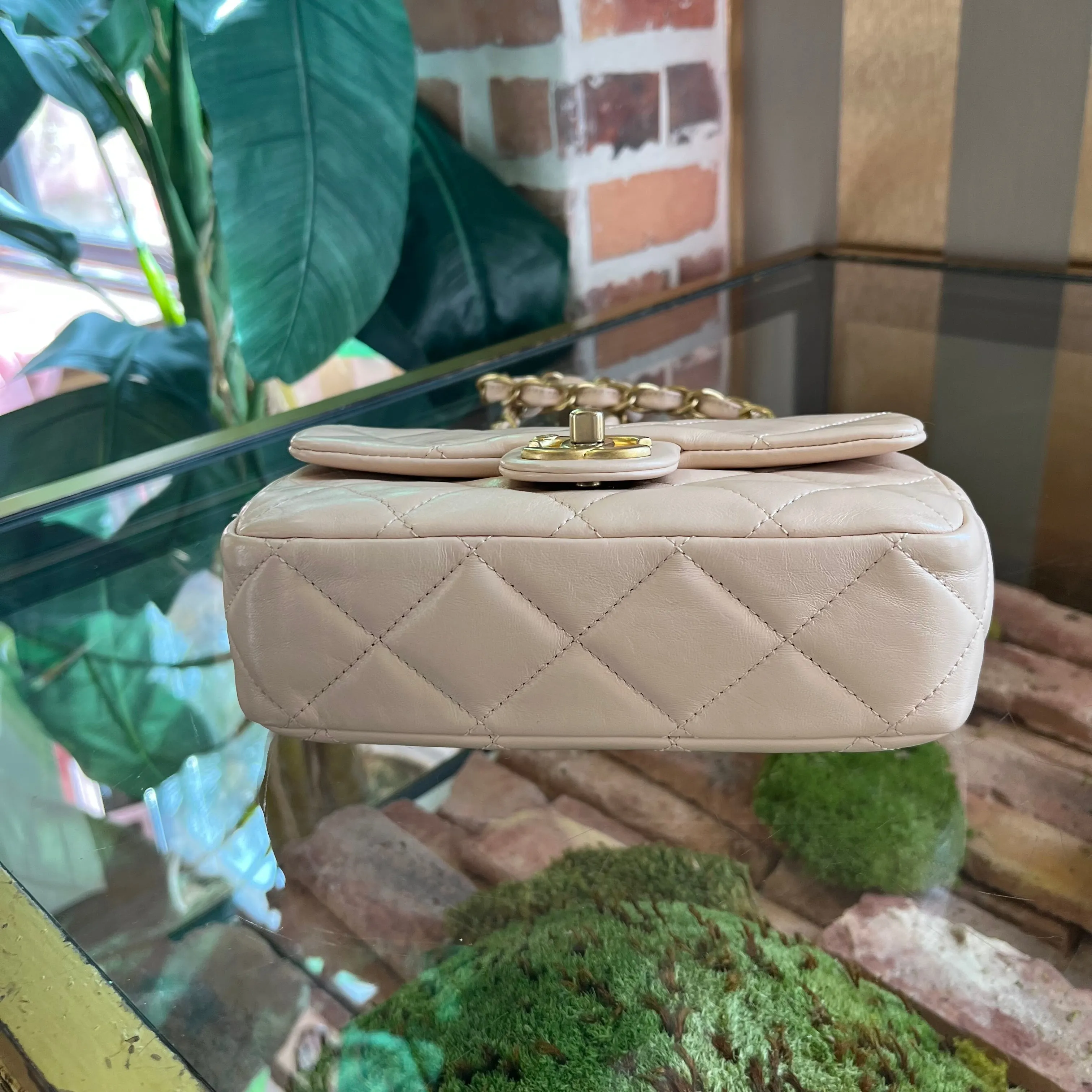 CHANEL Fancy Jewel Pink Leather Flap Bag