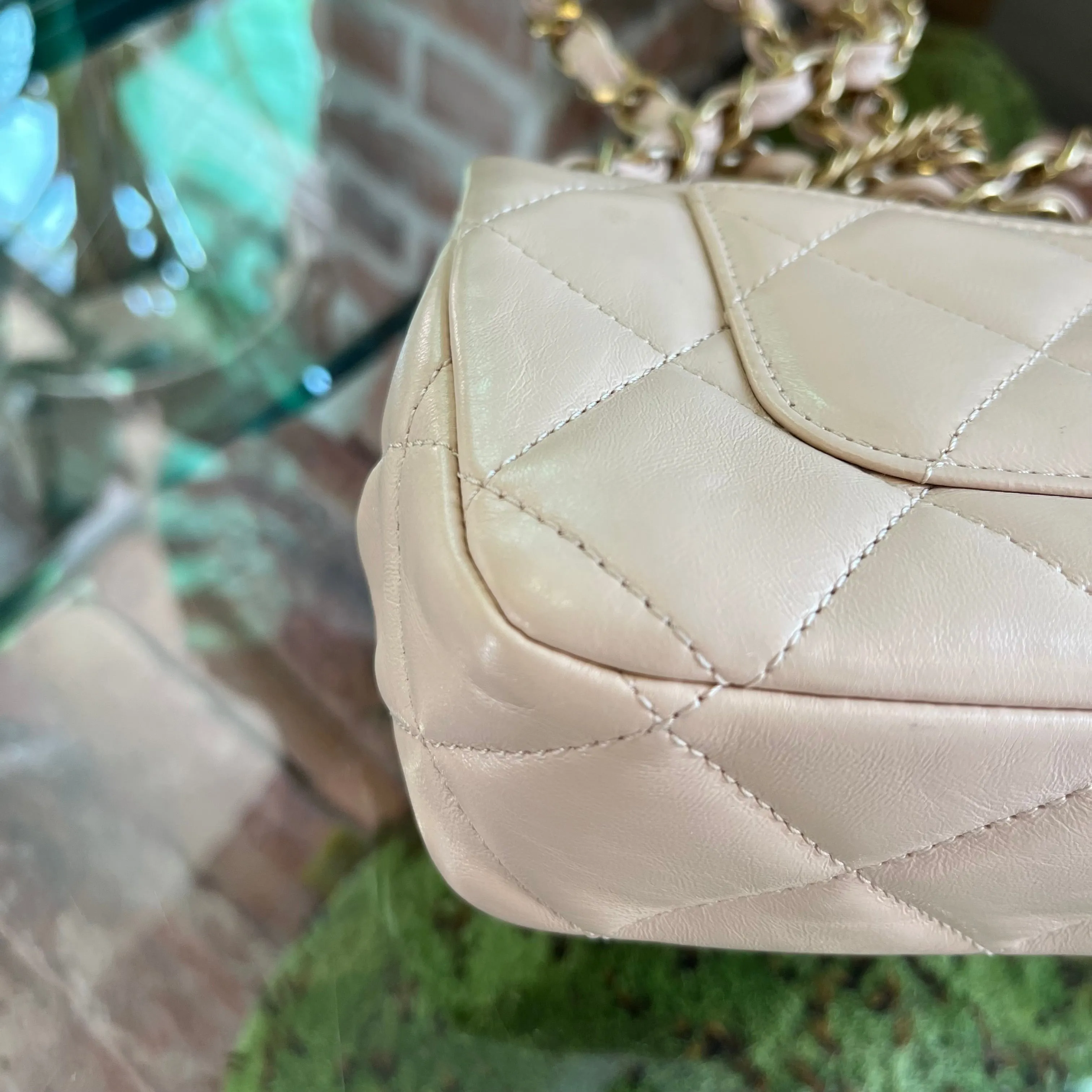 CHANEL Fancy Jewel Pink Leather Flap Bag