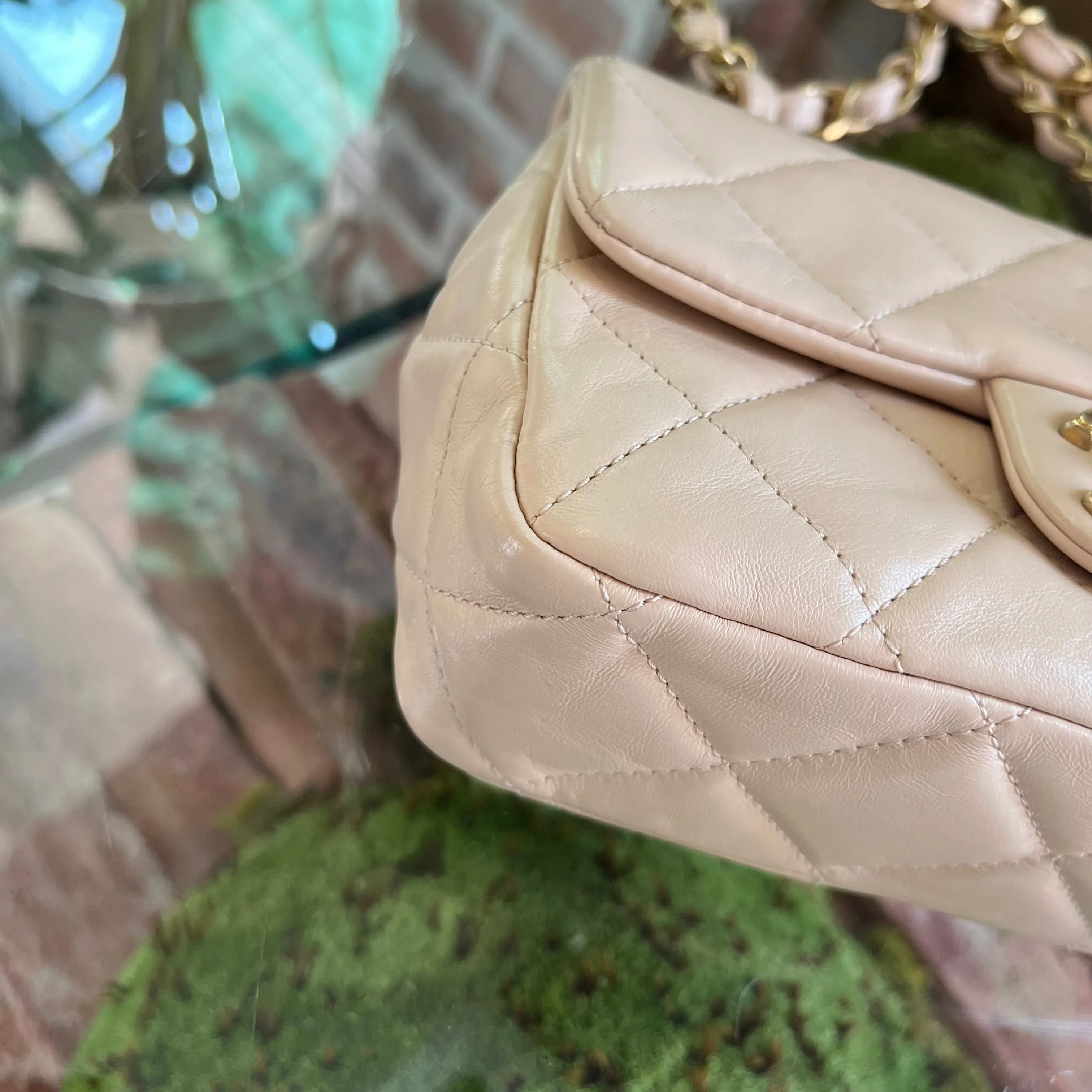 CHANEL Fancy Jewel Pink Leather Flap Bag