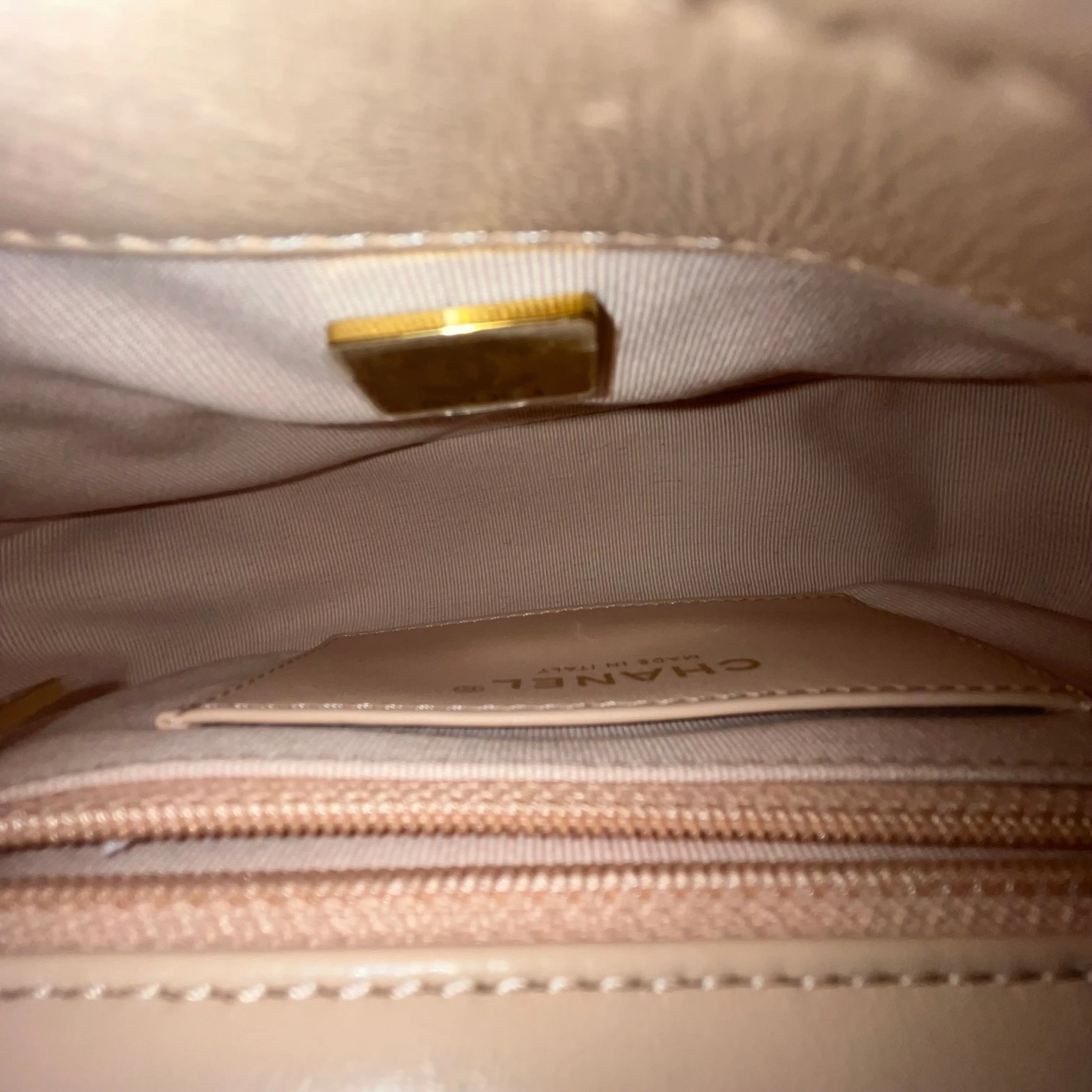 CHANEL Fancy Jewel Pink Leather Flap Bag
