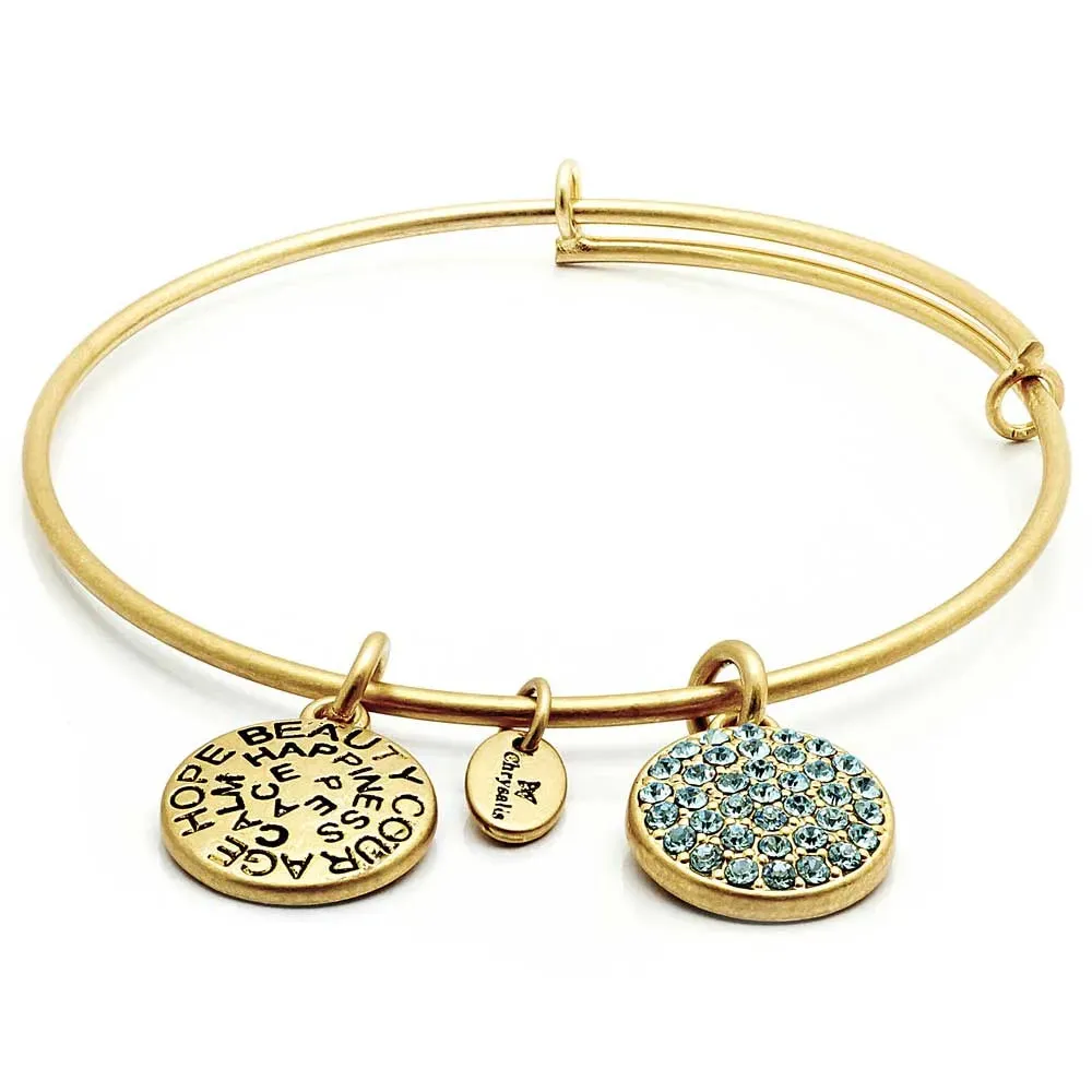 Chrysalis Gold Birthstone Swarovski Crystal Bracelet