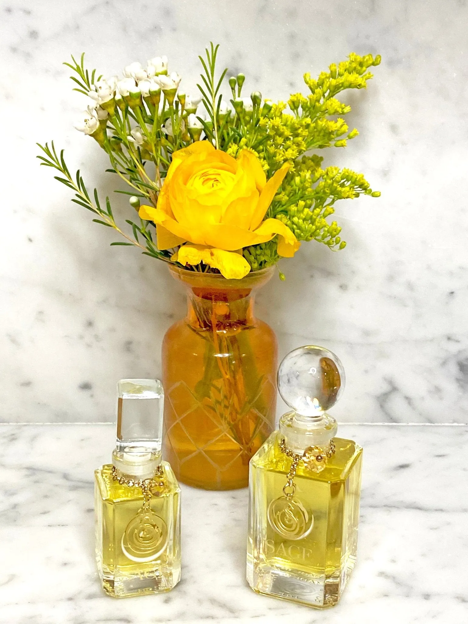 Citrine Vanity Bottle by Sage, Pure Perfume Oil Concentrate