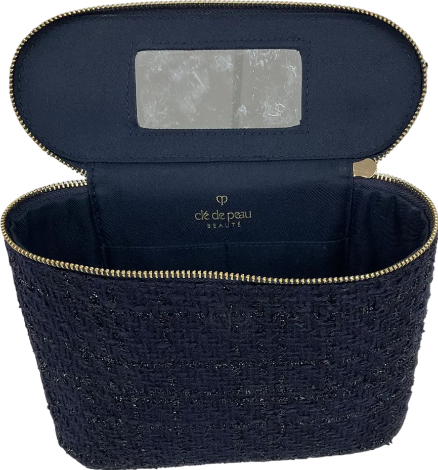 Clé de Peau Beauté Blue Tweed Make Up Bag