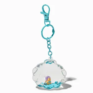 Claire's Shell Mermaid Water-Filled Glitter Keychain