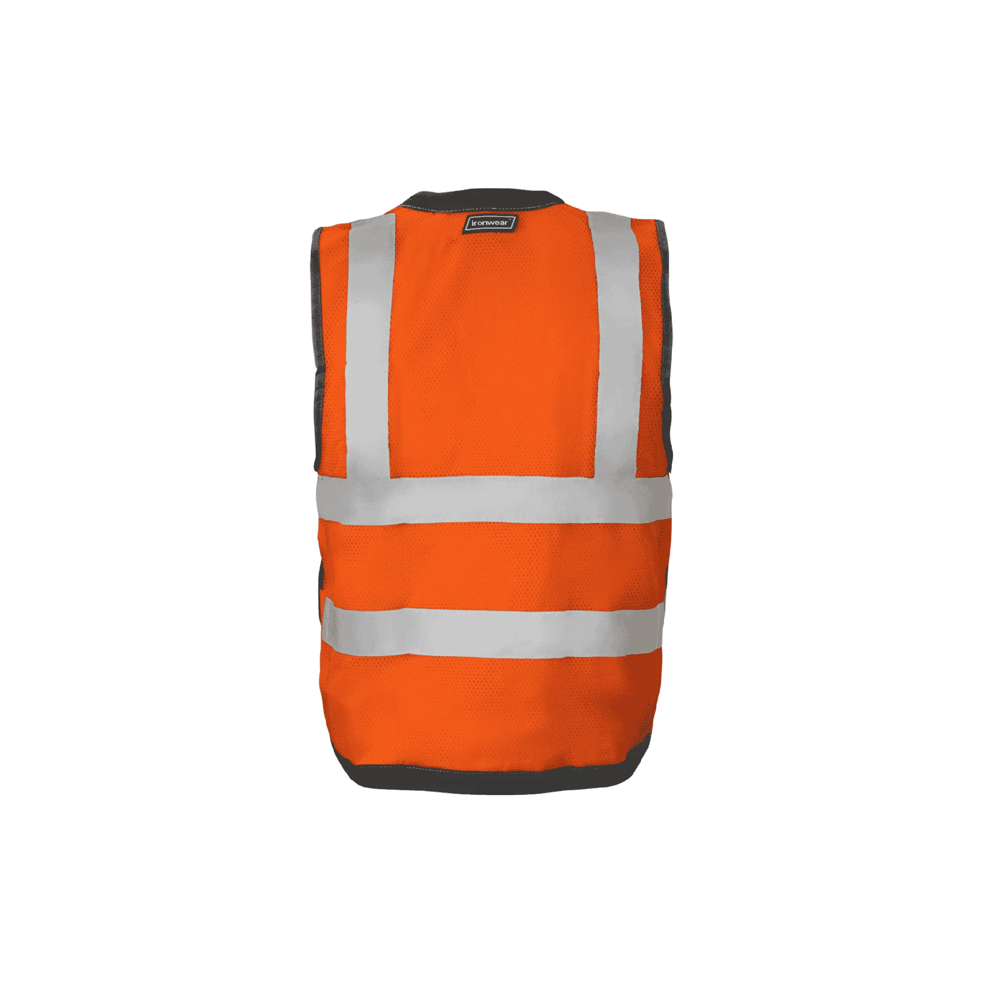 Class 2 Orange Snap Front and Side Closure Vest