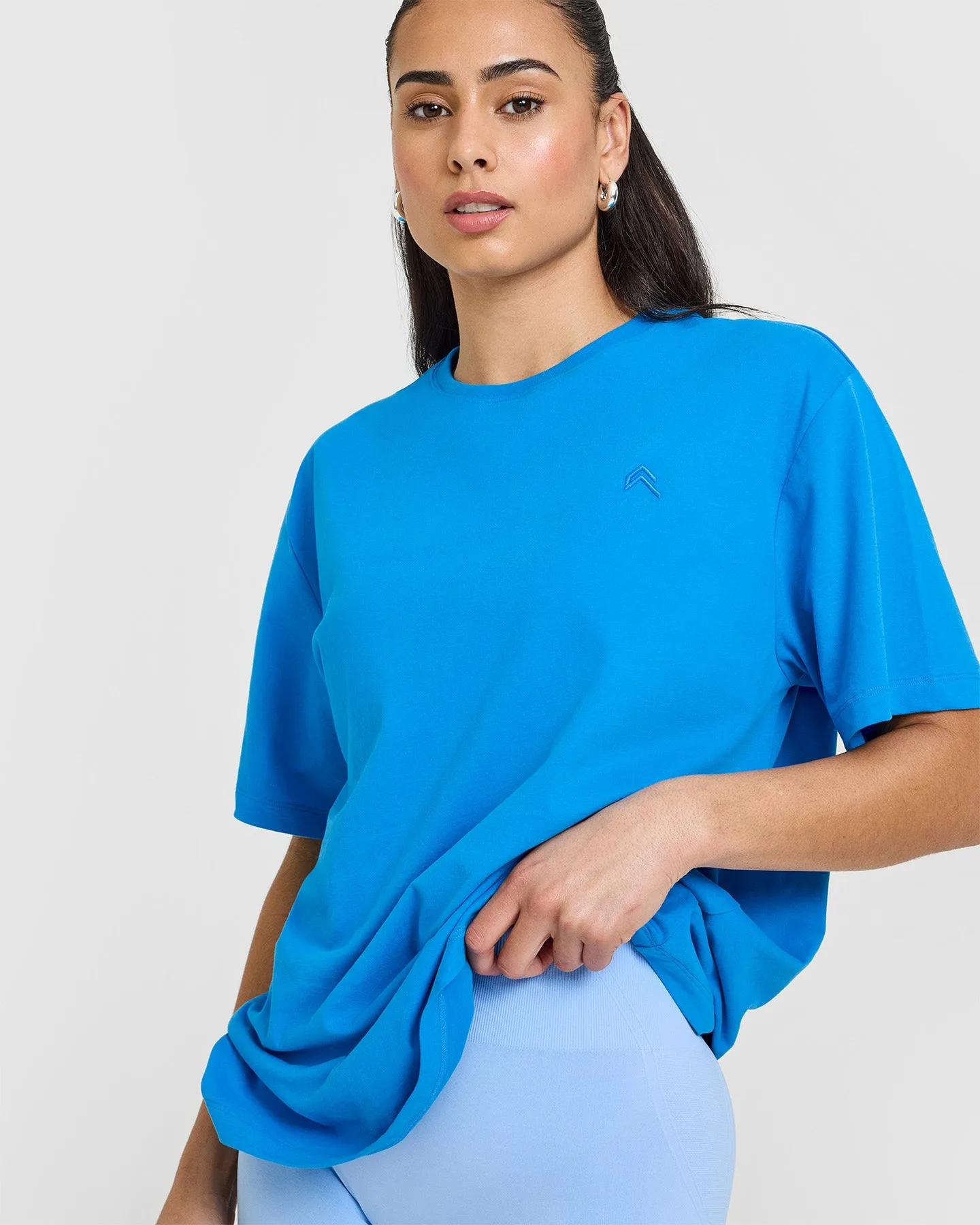 Classic Oversized Lightweight T-Shirt | Tropical Blue