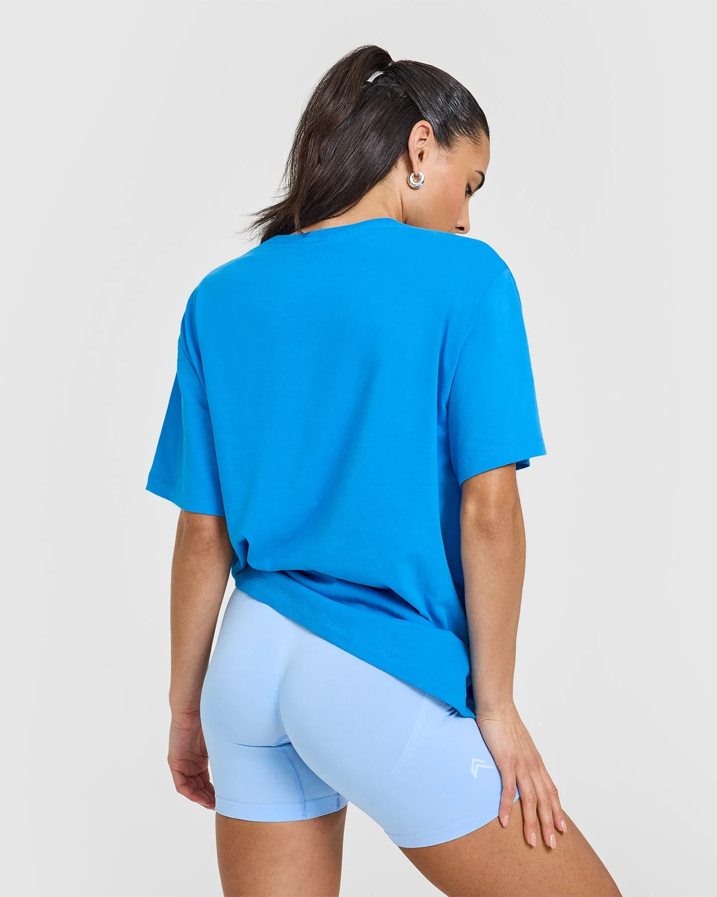 Classic Oversized Lightweight T-Shirt | Tropical Blue