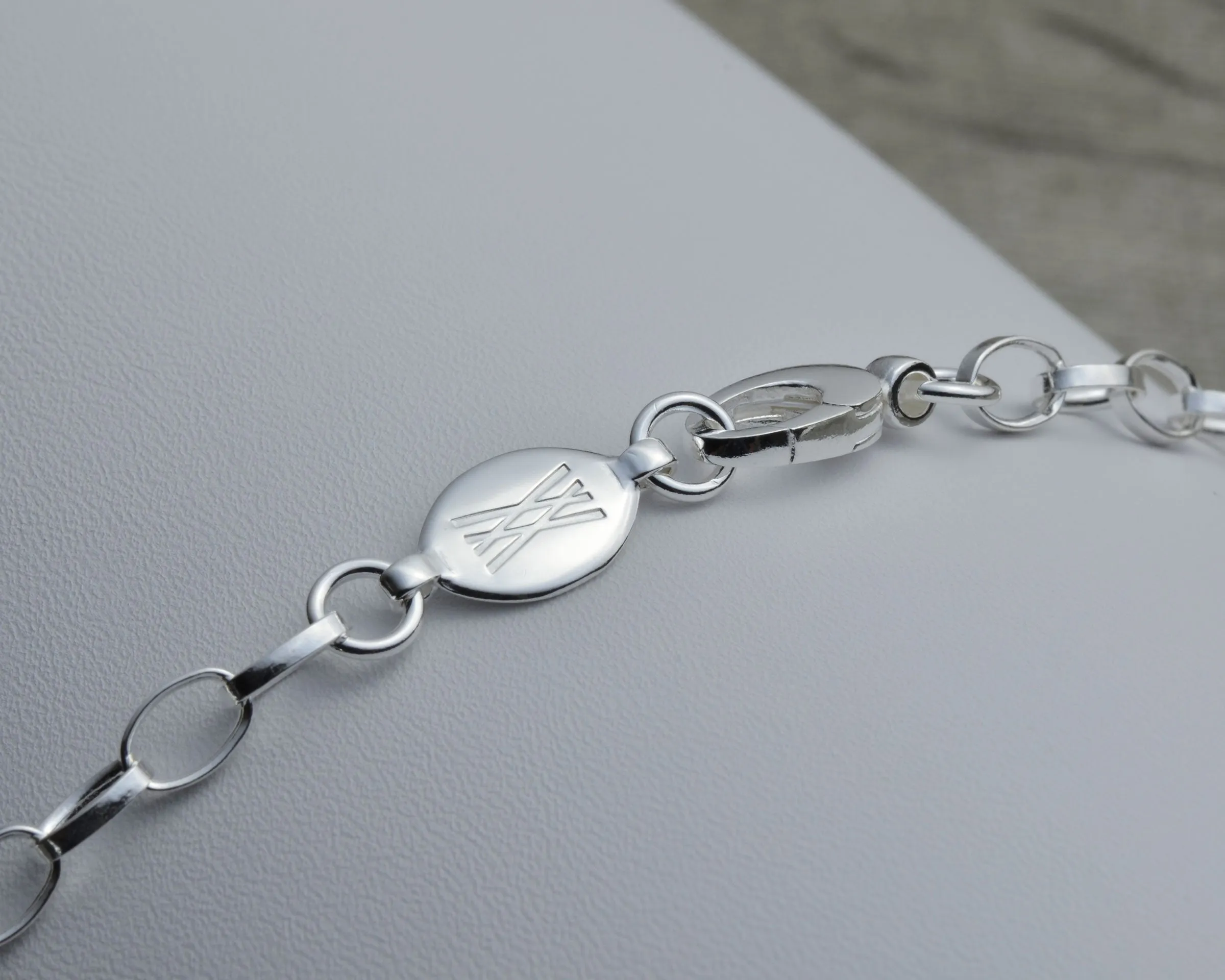 CLASSIC SILVER CHARM NECKLACE - 3 CHARM HOLDERS