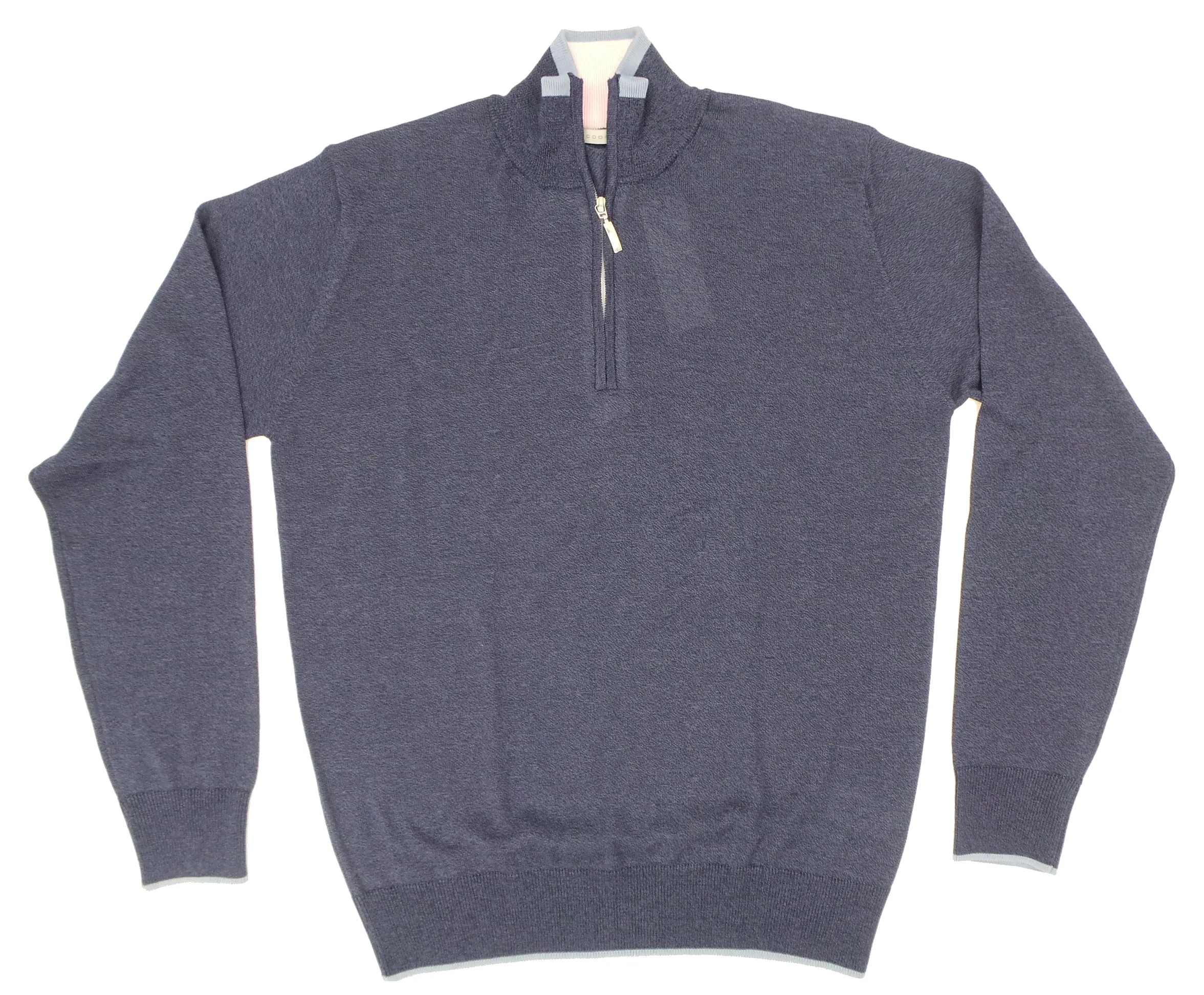 Codice Lightweight Fine Gauge Cotton 1/4 Zip LS Crew