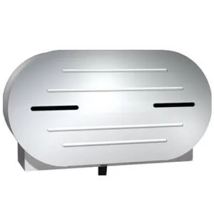 Commercial Jumbo-Roll Toilet Paper Dispenser, Surface-Mounted, Stainless Steel w/ Satin Finish ASI 0040