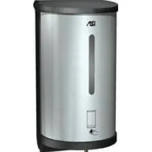 Commercial Liquid Soap Dispenser, Surface-Mounted, Touch-Free, Stainless Steel - 30 Oz ASI 0362