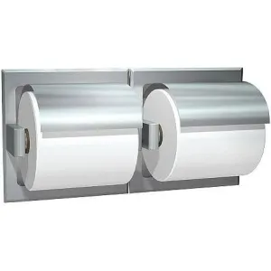 Commercial Toilet Paper Dispenser, Recessed-Mounted, Stainless Steel w/ Satin Finish ASI 74022-S-W