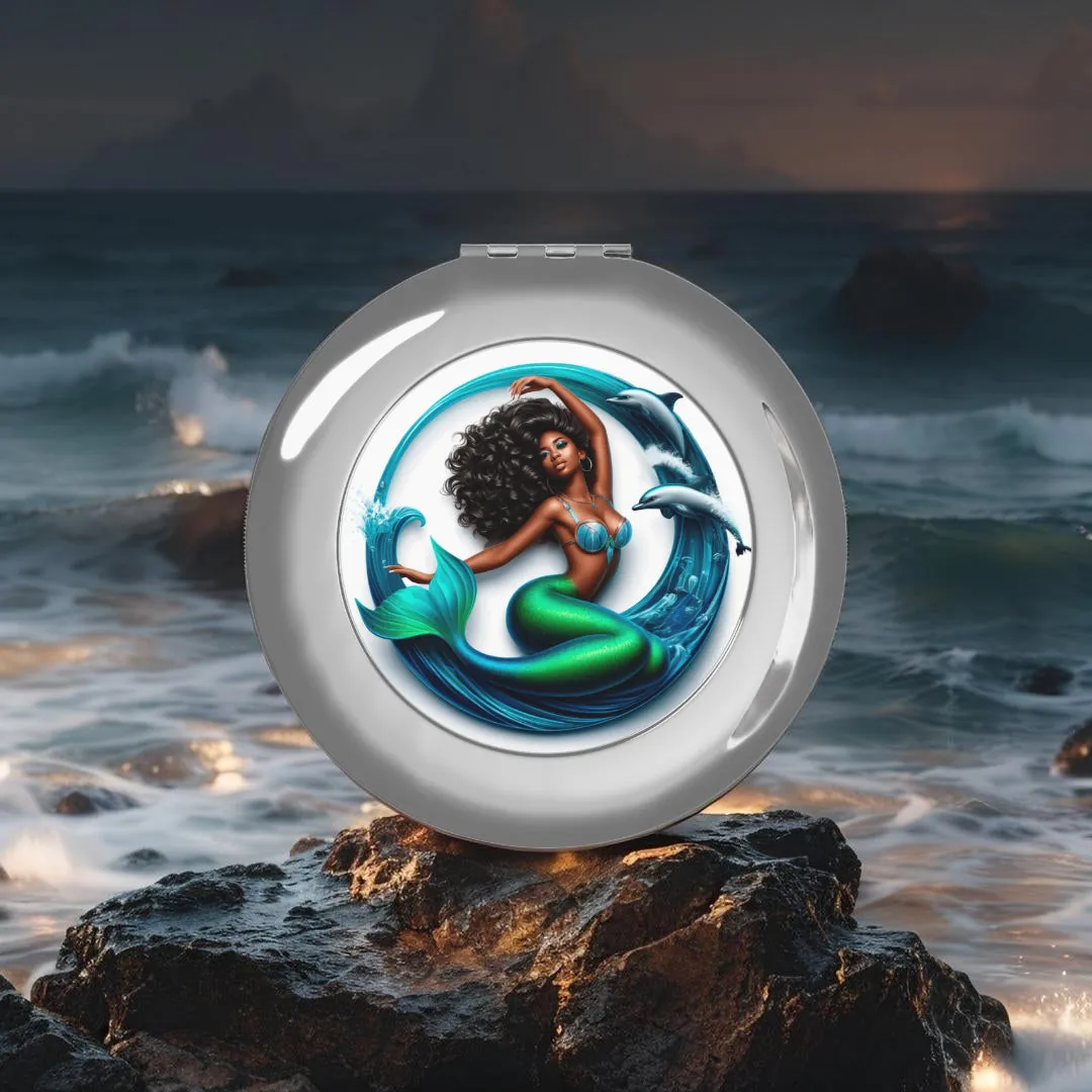 Compact Travel Mirror - Mermaid Mirror