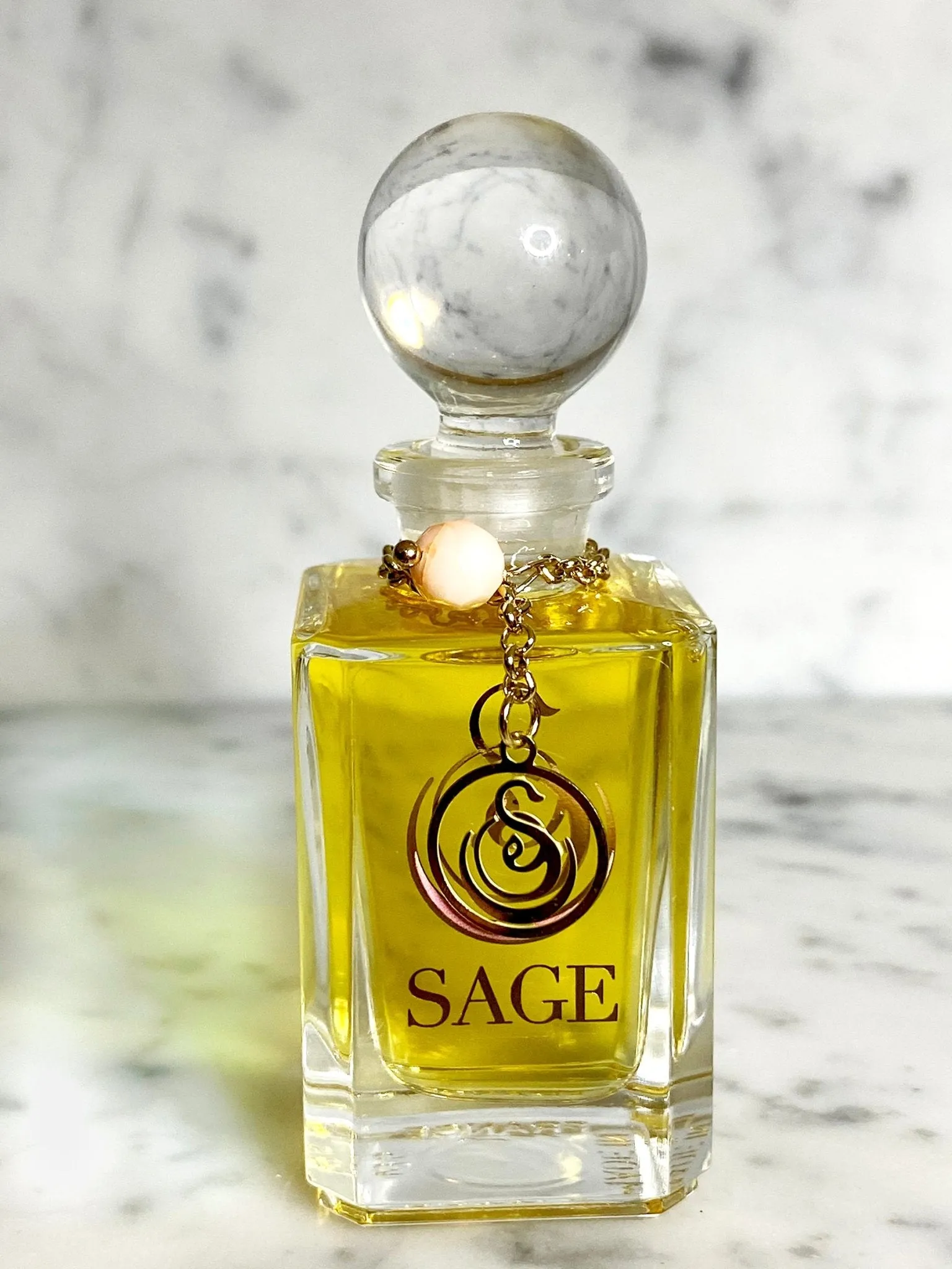 Coral Vanity Bottle by Sage, Pure Perfume Oil Concentrate