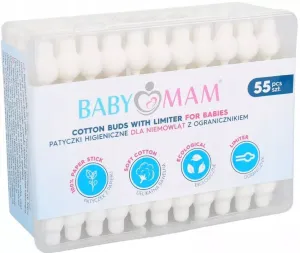 Cotton Cosmetic Buds 1pack/55pcs Swabs Made of natural cotton with rounded tips