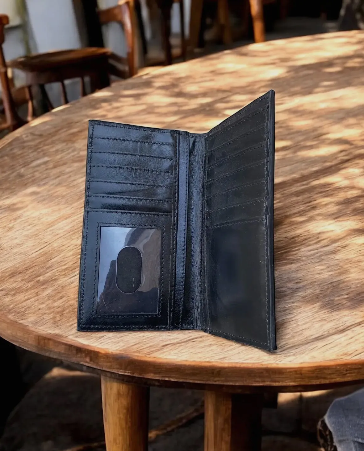 Cowhide   Tooled Leather Wallet