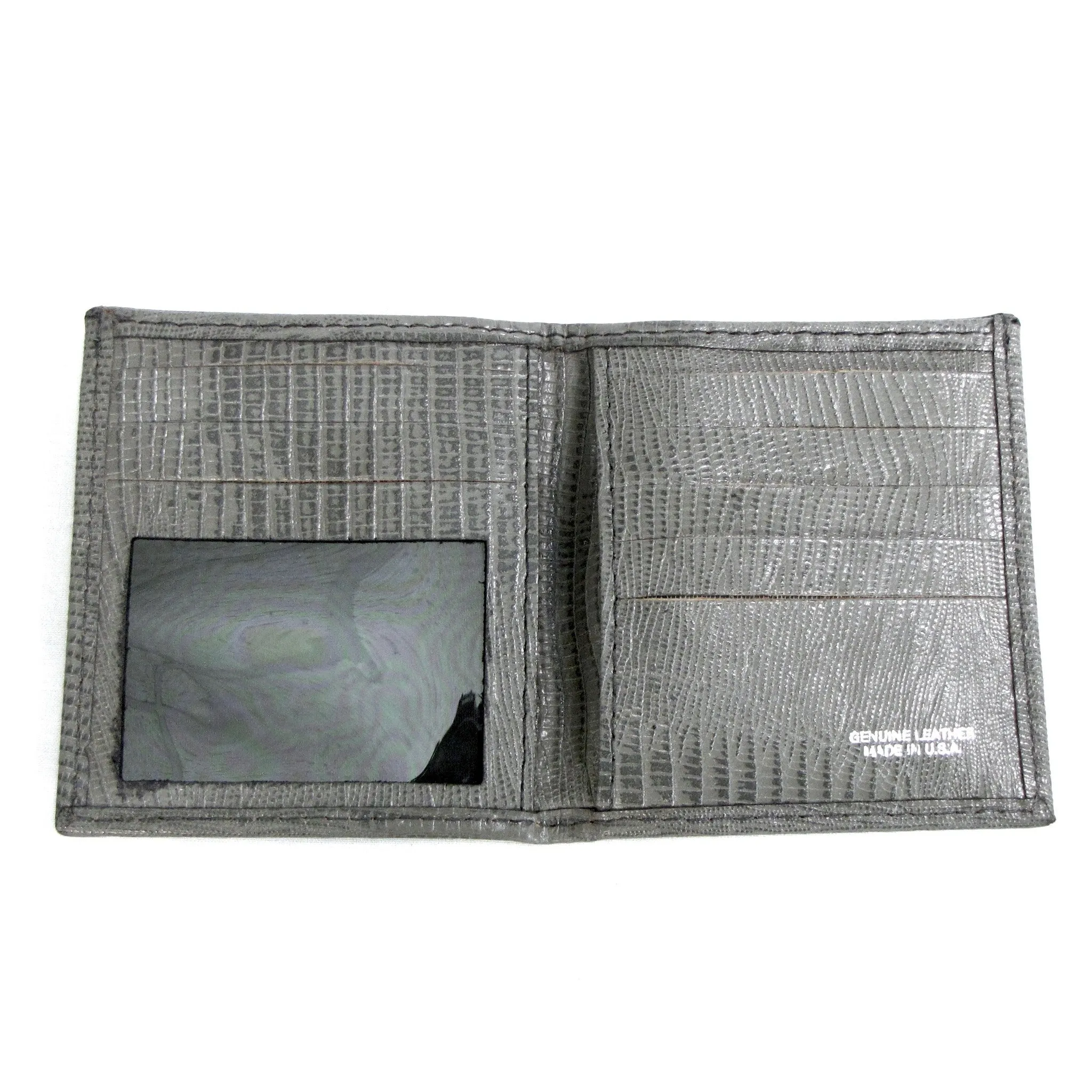 Credit Card Biillfold- Embossed Gray Print