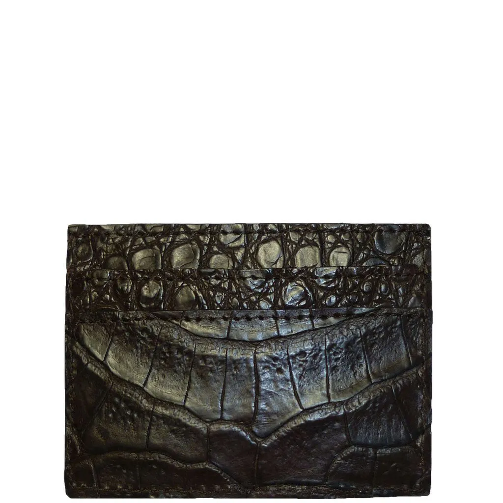 Credit Card Holder in Crocodile