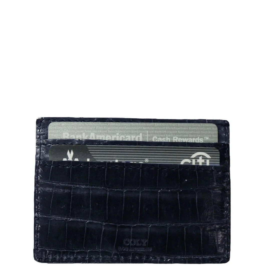 Credit Card Holder in Crocodile
