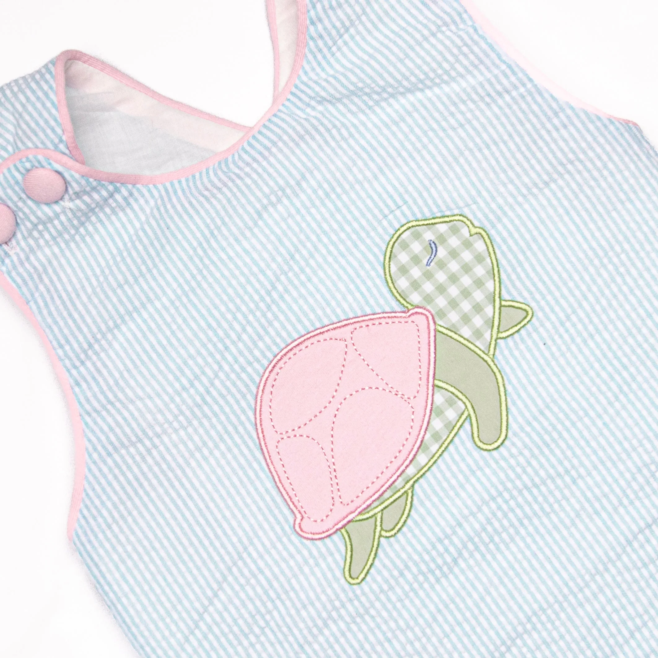 Current Cruise Applique Diaper Set, Green