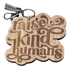 Cursive Raise Kind Humans Diaper Tag