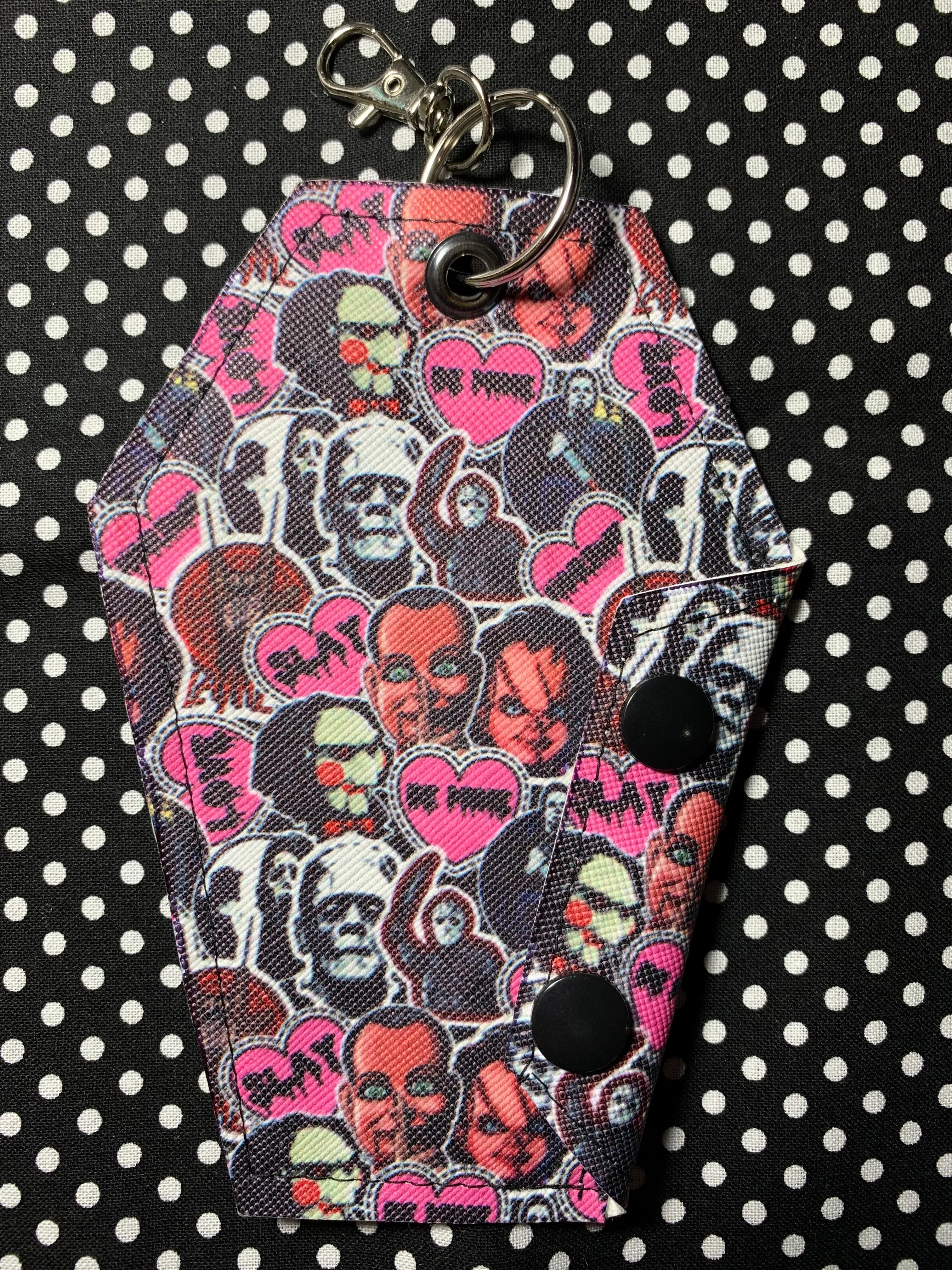 Cute horror fan art mini coffin purse