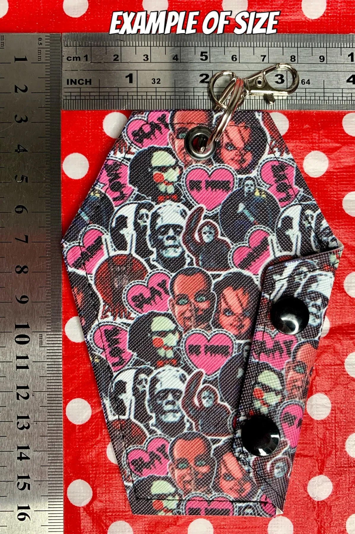 Cute horror fan art mini coffin purse