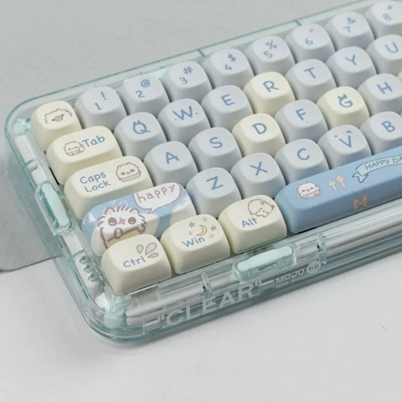 Cute Meow MOA Keycaps for MAC