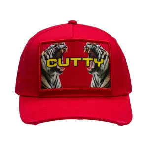 Cutty Men Cole PU Peak Cap - Red