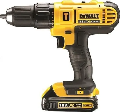 DEWALT 18V 1.3AH LI-ION HAMMER DRIVER DRILL, DCD776C2