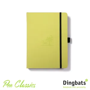 Dingbats* Earth A5  Lime Yasuni Notebook - Dotted