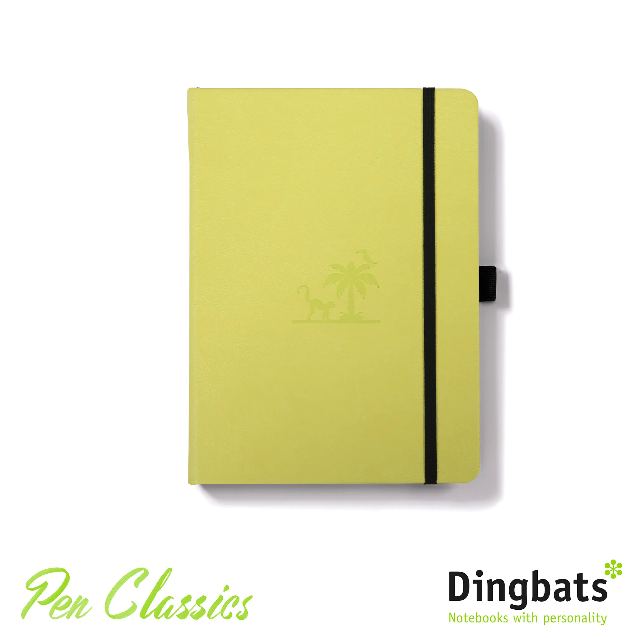 Dingbats* Earth A5  Lime Yasuni Notebook - Dotted
