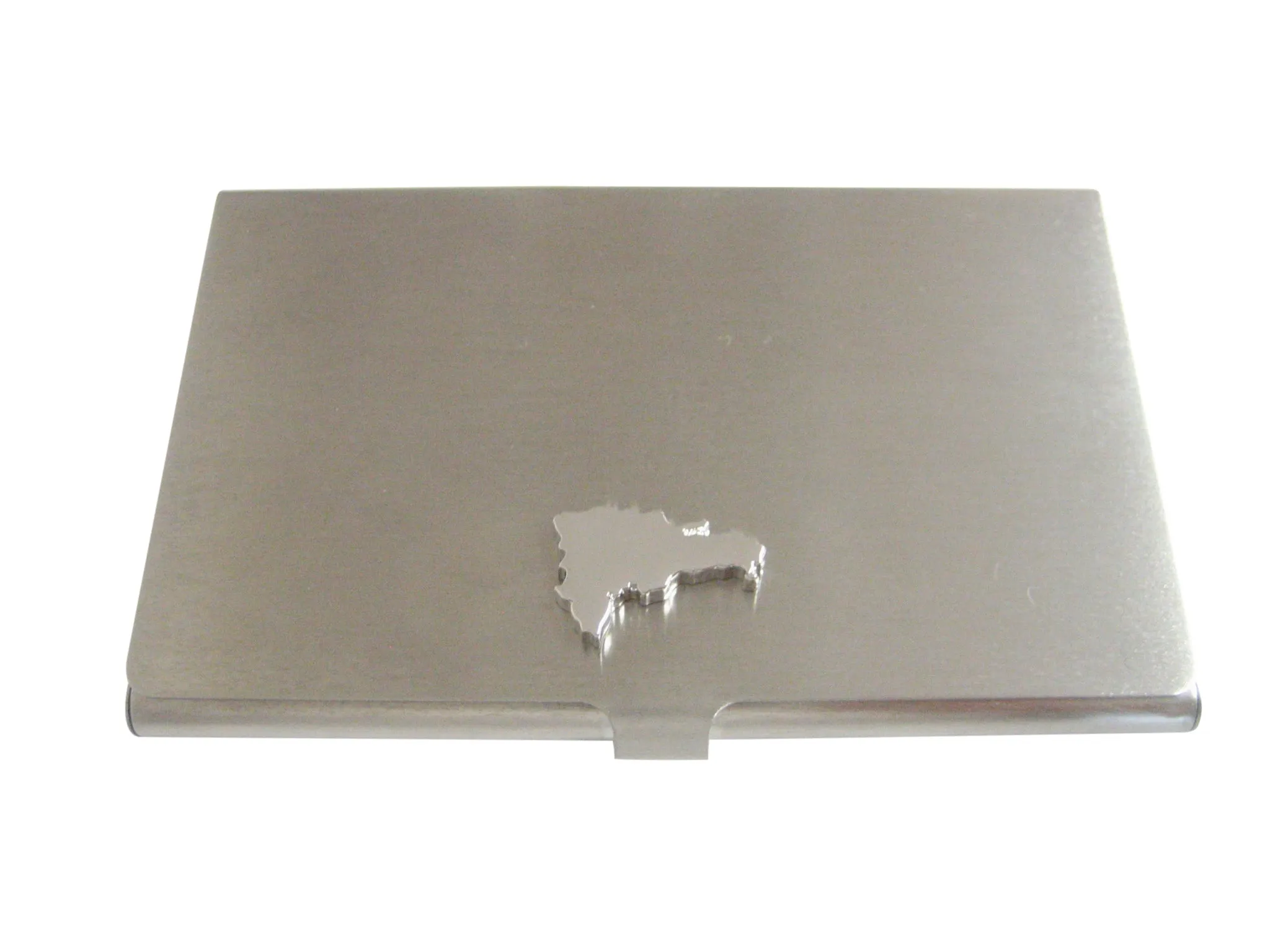 Dominican Republic Map Shape Business Card Holder