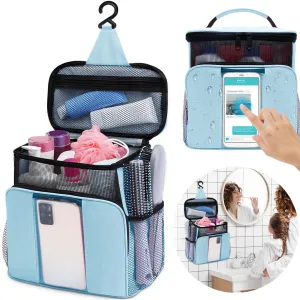 Dorm Room Essentials for College Students Girls Boys Guys, Toiletry Bag for Full Sized Toiletries, Mesh Shower Caddy Portable for Camping,Travel Essentials Hanging Toiletry Bags for Traveling Women