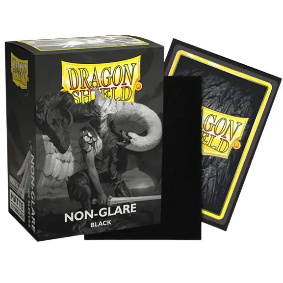 Dragon Shield Card Sleeves: Standard Size Non-Glare Matte, 100ct - Black