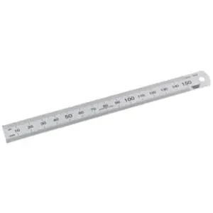 Draper 22670 Stainless Steel Rule, 150Mm/ 6" Dr-22670