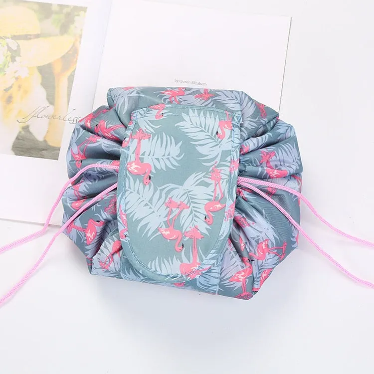 Drawstring Cosmetic Bag : All-in-One Drawstring Makeup Bag