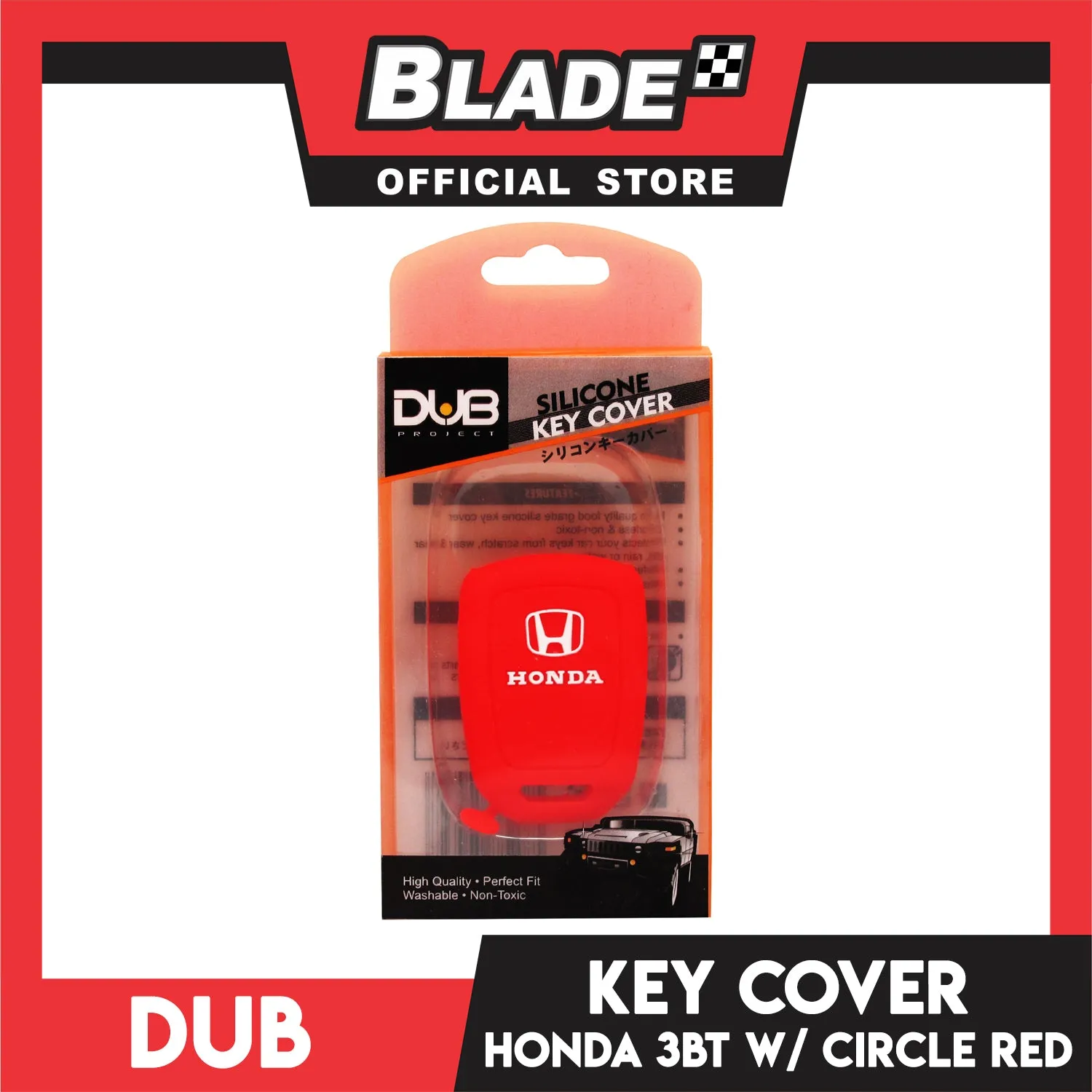 Dub Key Silicon Case for Honda 3 Button