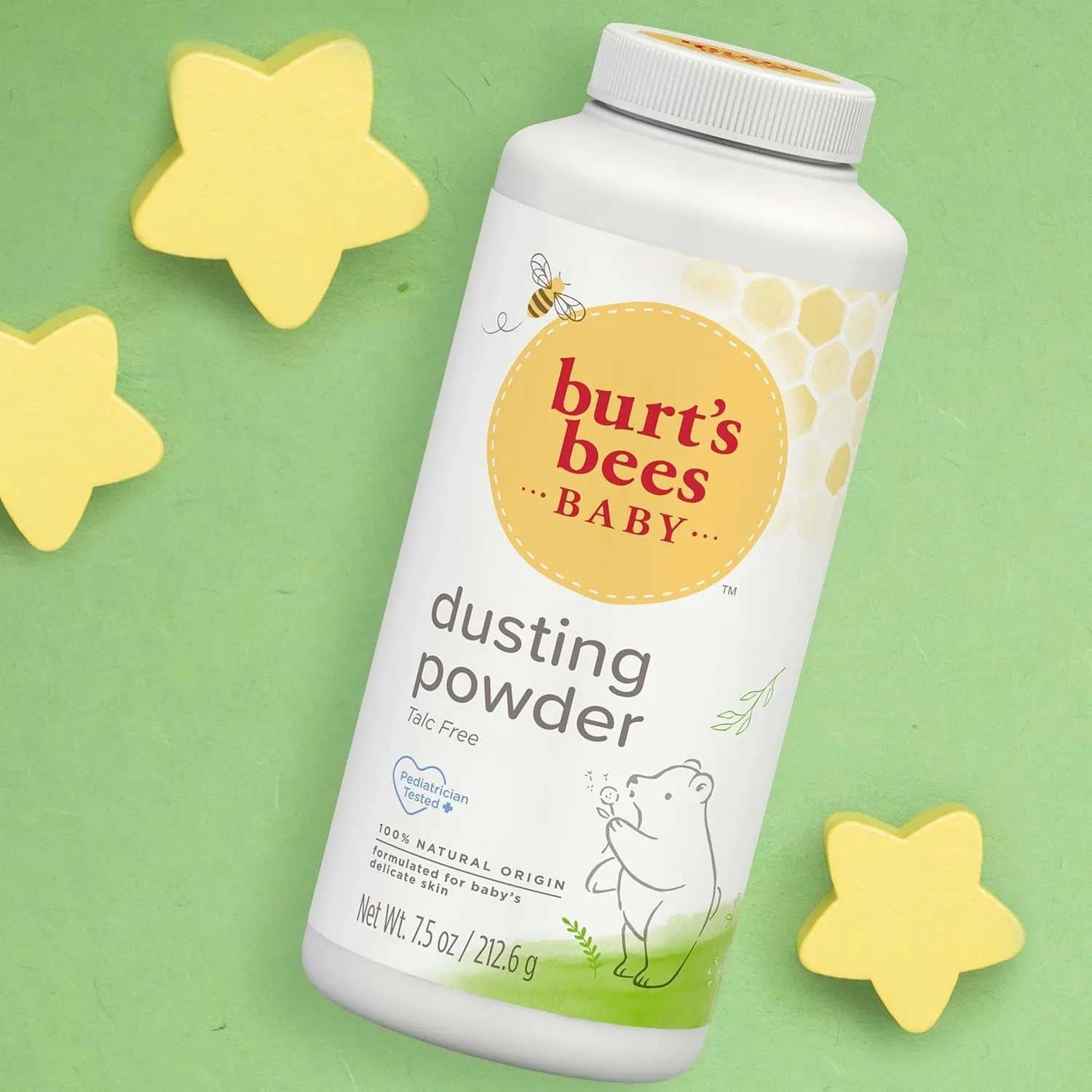 Dusting Powder, 100% Natural Origin, Talc-Free, Pediatrician Tested, 7.5 Ounces, Pack May Very