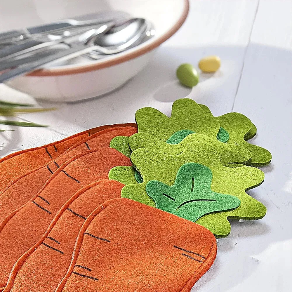 Easter Carrot Cutlery Holders