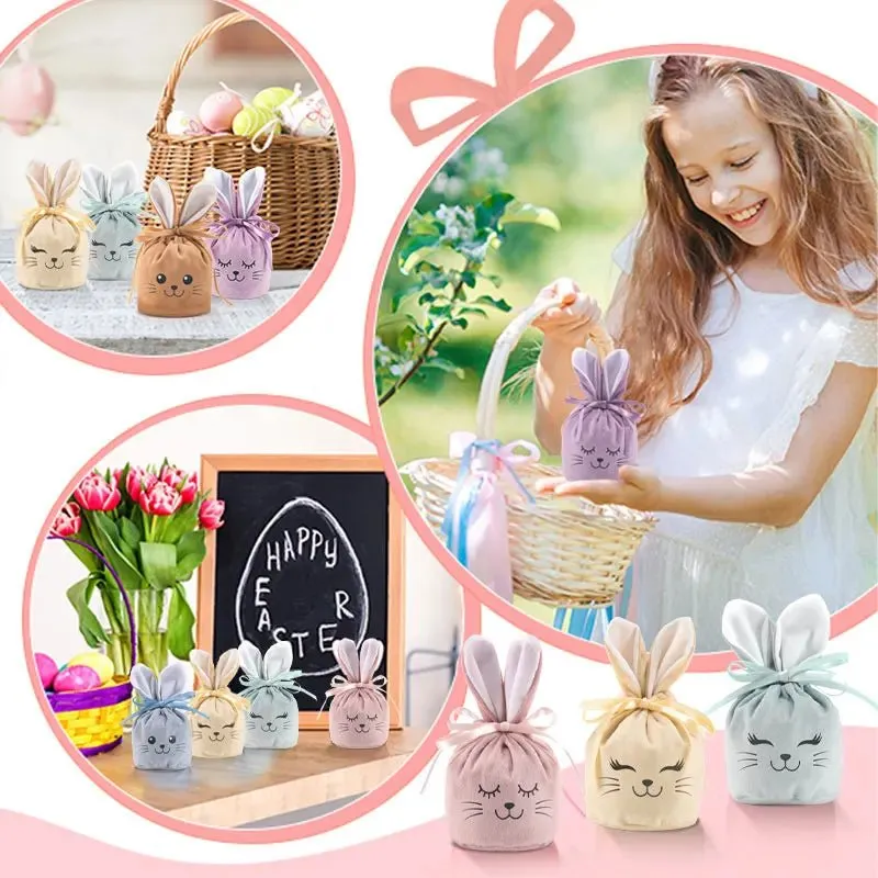 Easter Velvet Bunny Pouches