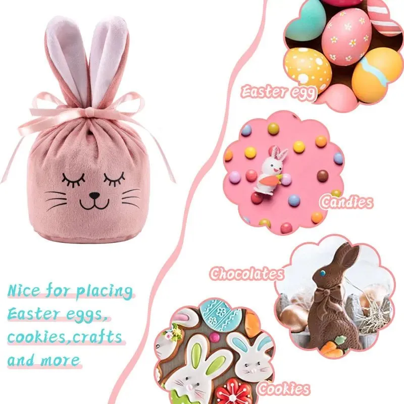 Easter Velvet Bunny Pouches