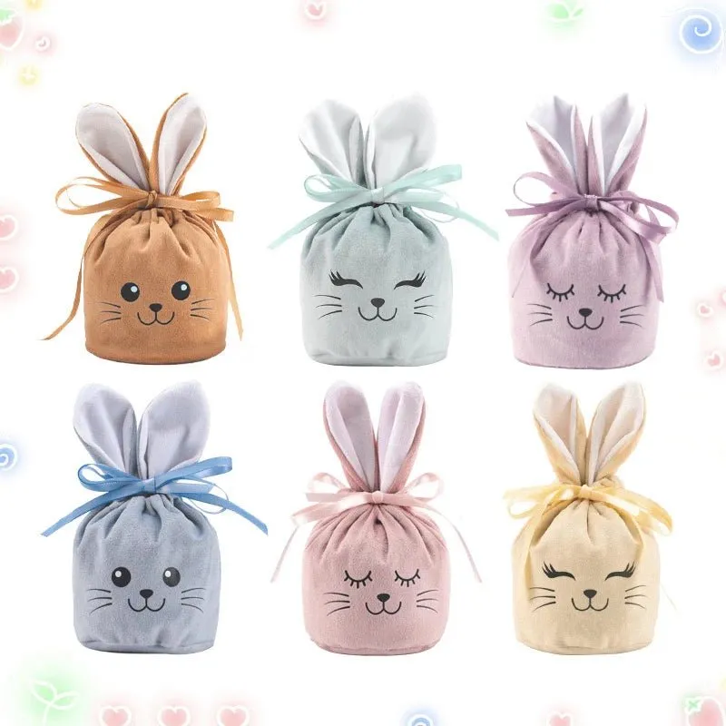 Easter Velvet Bunny Pouches