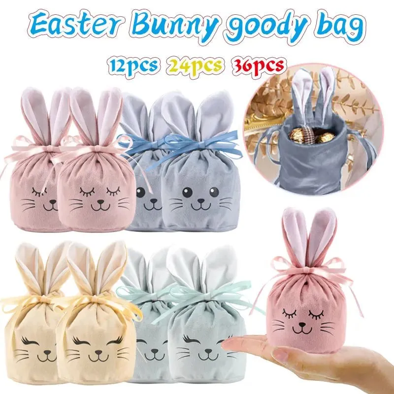 Easter Velvet Bunny Pouches