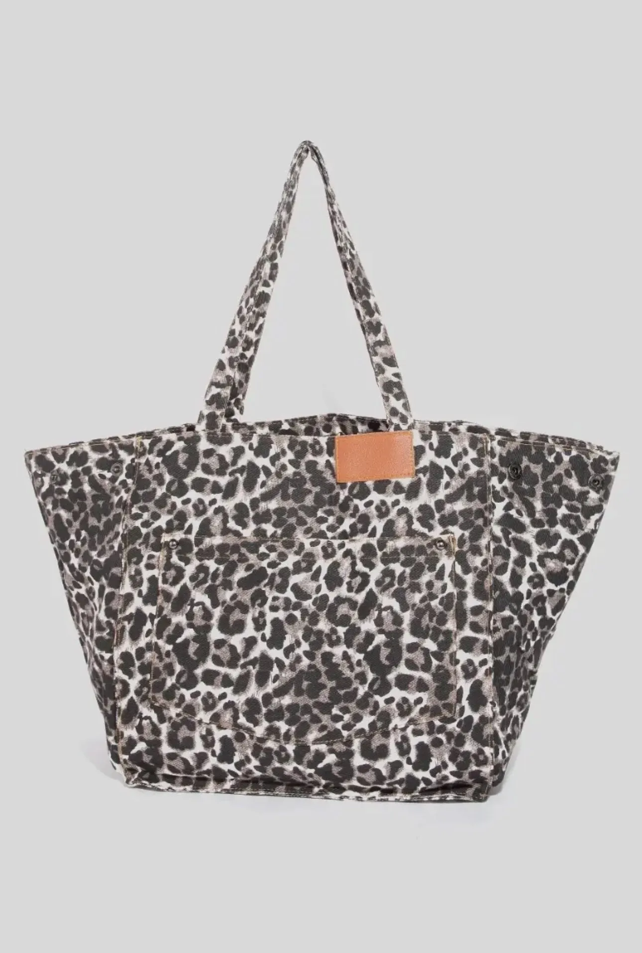 Easy Peasy Leopard Print Tote Bag